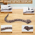 Pixibond Remote Control Snake Toy, Realistic RC Rattlesnake Fast Moving Electric Fake Snake Toy Remote & Auto-Sensing