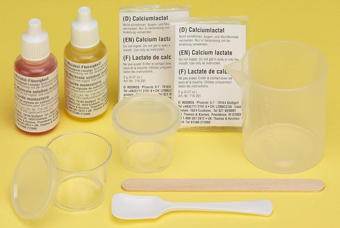 Thames & Kosmos Molecule Beads STEM Experiment Kit, Learn about Polymers, 3-Language Instruction Manual