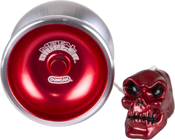 Duncan Toys Metal Drifter Yo-Yo, String Trick Yo-Yo with Counterweight and Aluminum Body, Red