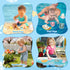 1-3, 12 6-12 MCGMITT Baby Bath Toys for Kids Ages PCS Silicone Mold Free Bathtub Toys for Months, Soft Stacking Cups