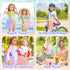 Summer Tagitary Beach Toys Mesh Beach Bags with Zipper, Kids Pool Sand Toys Seashell Crossbody for Boys and Girls