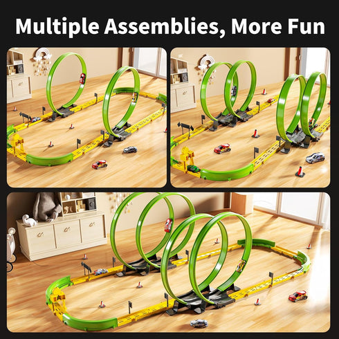 Sets 3 4 5 6 7 8 9 Set 3-5 6-8 8-12, 4 3-8 MSKOLER Car Race Track for Kids Years Old - Toy Car Track for Boys