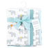Hudson Baby Unisex Baby Flannel Burp Cloth 7pk, Teal Elephant, One Size by Hudson Baby