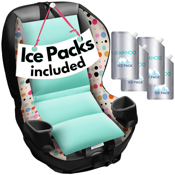 Car Seat Cooling Pad, Stroller Cooling Pad with Ice Pack for Babies, Toddler and Kids, Sun and Heat Cover Protector