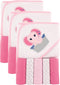 Luvable Friends Unisex Baby Hooded Towel with Five Washcloths, Pink Elephant, One