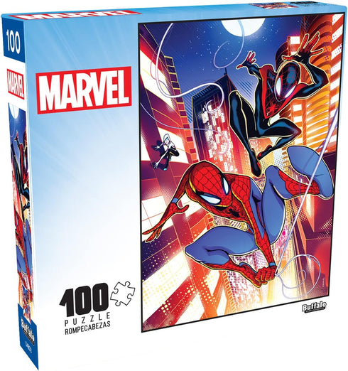 Buffalo Games - Marvel Action: Spider-Man #1 - 100 Piece Jigsaw Puzzle for Families, Perfect for Game Nights, 15.00 x