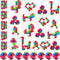 Aubrogo Party Favors -30Pcs Fidgets Snake Cube Puzzles Toy for Goodie Bags, Boys