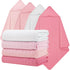 Preboun 4 Pcs Muslin Hooded Baby Towels,32"x 32" Cotton Newborn Bath Towel