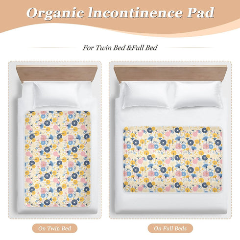 siphylline 52" 34" Colorful Dandelion Flower Modern Extra Large Resuable Changing Pad Covers Waterproof Washable