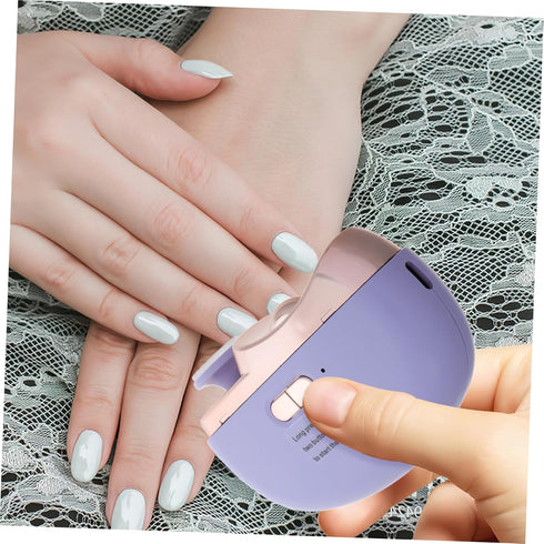 Trimming Pinching ibasenice Electric Nail Clipper with Ergonomic Handle Automatic for Adults Boy Girl Speed Control