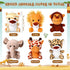 30 Pieces Mini Stuffed Safari Animals - Small Plush Jungle Toys, 4.8 Inch Cute Plush Lion, Tiger, Elephant for Baby