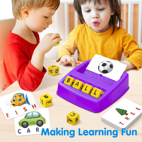HahaGift Toddler Girl Toys - Matching Letter Game for Preschool Learning - Best Christmas Birthday Gift for Kids
