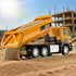 NOVAFUSION 3-5 3 Dump Truck Toys for Boys Year Old,Dump Truck Toy Metal Diecast Cab,Pull Back Toy Dump Trucks
