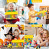 Afomida 215 Playset 4-7, 8+ PCS Creative Building Blocks Toy - Featuring Storage, Includes Dinosaur, Robot, Car