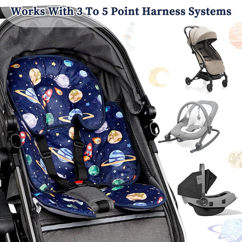 2 1 Pea Pod Baby Car Seat Head Support for Newborn, in Infant Car Seat Head Body Support for Boys Extra Soft Breathable