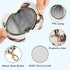 PYBUG Coffee Bean Round Pacifier Storage Case, Polyester & TPU Lined with Hook Buckle, Pacifier Container Box for Baby
