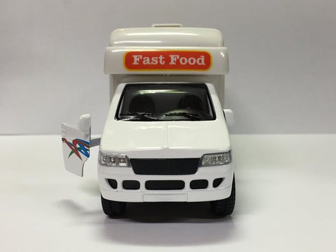 KinsFun 5 inch Pullback Food Truck Die Cast Metal Action