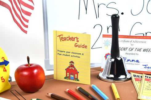 Set 30 Set Dr. STEM Toys - Play Teacher Role-Play Includes Reusable White Board, Bell, Report Cards, for Home