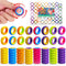 Fidget Toys Spinner Ring for Kids: 50 Pack Textured Finger Spinner -