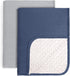 lulumoon Baby Blankets for Newborn Unisex: Thermal Minky Dotted Backing - Muslin