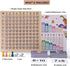 2 in 1 Math Board Game for Kids - Wooden Multiplication Addition Toys for Girls Boys 4-9 Years Old