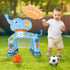 1 2 3 SpringFlower Toddler Basketball Hoop & Soccer Goal Activity Center Toys with Light & Music,Elephant Toddlers