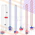 36PCS Fourth of July Necklaces Beads: Patriotic Accessories Bulk Memorial Day Party Favors Decor