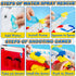 3 4 5 6 7 8 15" Large Fire Trucks Toys for Toddlers, Kids Toys for Years Old Boys, Firetruck Toy for Kids with Ladder