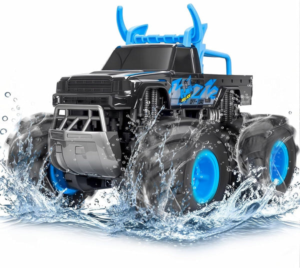 BainGesk Waterproof Remote Control Monster Truck Toys, 1:16 RC Car, 2.4GHz 4WD