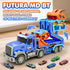 3, 4, 5, 6, 7, 8 6 Truck Car Toys for Years Old Kids, Carrier Truck Race Track Toys, Foldable Transport Car Toys