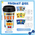 Yiyiring Set 12 10 oz of Father's Day DIY Color Your Own Cups Coloring Cups Color Your Own Plastic Mugs for Adults