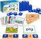 Learning Toys for Kids 3-5 Years Old, 116Pcs Short Vowel Letters Sorting Spelling Reading Toy Set