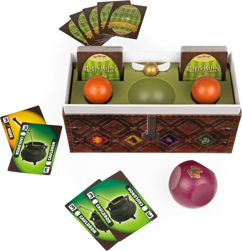 Harry Potter Catch The Golden Snitch - Quidditch Board Game for Witches, Wizards, and Muggles, Family Game Ages 8+