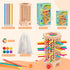 Centtechi 4-6-8, 36 3 4 5 6 2-6 Montessori Game Wooden Board Games for Kids Colorful Stick Math Educational Toys