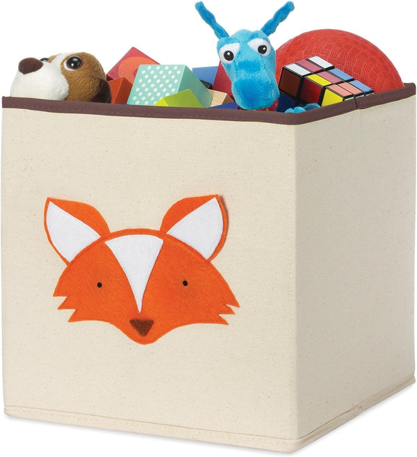 Whitmor Kids Canvas Collapsible Cube, Fox