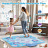 2024 8-Button Frozen Dance Mat with Wireless Bluetooth, Upgraded Light Control System for 3-12 Year Old Girls