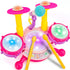 Pink Drum Set for Girls Toddler Musical Instrument Kit