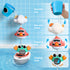 1-3, Set 6 8 9 12 Summer 2 3 4 iPlay, iLearn Baby Bath Toy for Toddlers Kids Bathtub Water Toy Month W/ Shower Cup