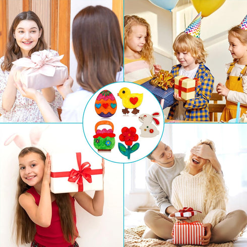 36 4-8 8-12 Worgree Easter Crafts for Kids, Pcs DIY Wooden Magnets Art Craft Supplies Painting Kit for Boys Girls Ages