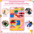 Busy Board Montessori Toys for 1 2 3 4 Year Old Girl Birthday Gift, Sensory toys for Toddlers 1-3, Educational Preschool Learning Activities, Plane Car Travel Essentials for kids 2-4
