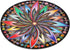 Bgraamiens Puzzle-Blooming Flowers - 1000 Pieces Creative Geometric Round Colorful Mandala