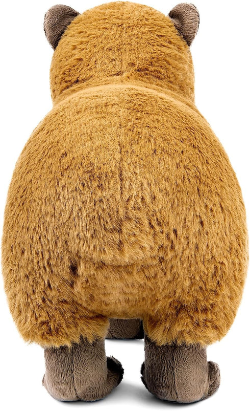 Lifelike 13” Capybara Plush Toy, Soft Wild Animals Crawling Capybara Stuffed Animals, Unique Plushie Toys for Kids