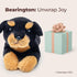 Bearington Lil' Gunner The Rottweiler Stuffed Animal, 8 Inch Dog Plush Toy