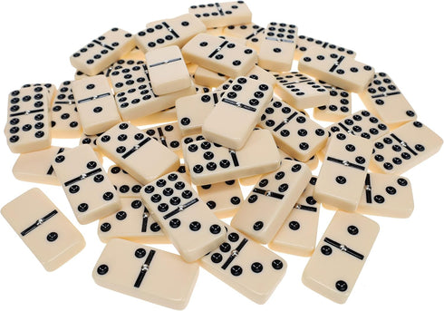 Set Premium Double Nine Dominoes with Spinners - Family Game Night Essential