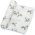 Muslin Swaddle Blanket, 100% Cotton, Newborn and Infant Blanket, Large 47 x 47 inches for Girls, Lightweight and