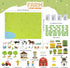 92 3-8 BONNYCO Felt Board for Toddlers with Animal Farm Figures. Montessori and Sensory Toys, Birthday Gifts for Kids