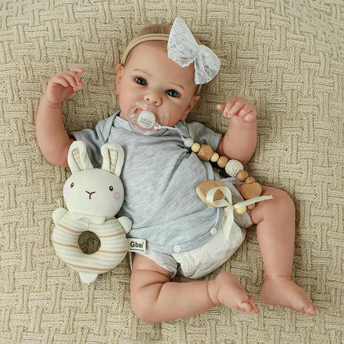20 Inch Set 3+ WOOROY Realistic Reborn Baby Dolls - Lifelike Newborn Baby Girl with Full Vinyl Body, Real Life Baby
