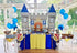 Castle Birthday Cake Topper - Gold Glitter Castle Theme Decoration Supply for Princess Prince Happy Birthday