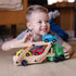 Melissa & Doug Wooden Car Carrier Truck and Cars Toy Set with 1 Truck and 4 Cars for Kids Ages 3+