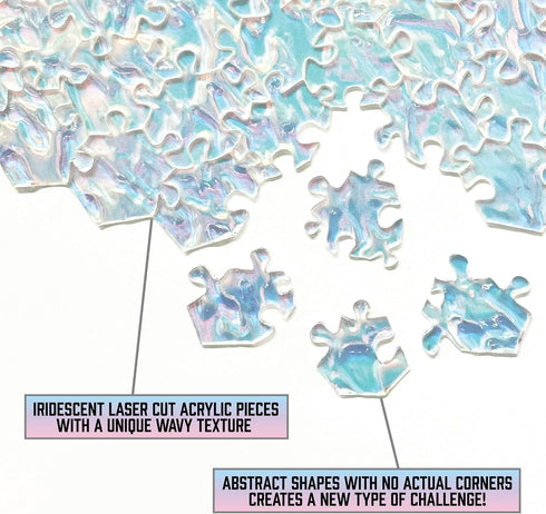 The Clearly Impossible Puzzle, 100-1000 Pieces Hard Puzzle for Adults, Crystal Edition Difficult Funny Puzzle